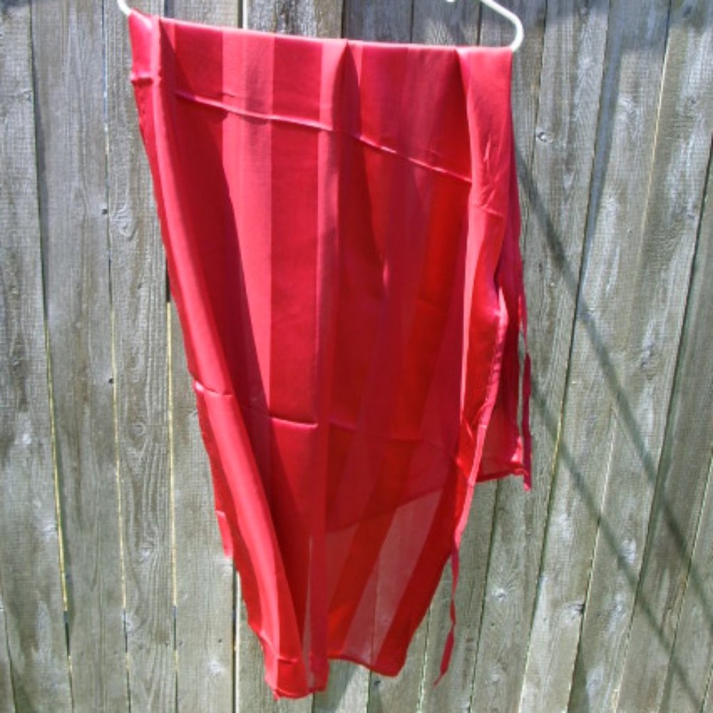 Silk Sarong Italy Gottex Swim Black Label M NWT